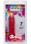Crystal Jellies Ballsy Super Dildo 7in - Pink